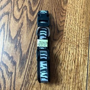 zebra X large dog collar